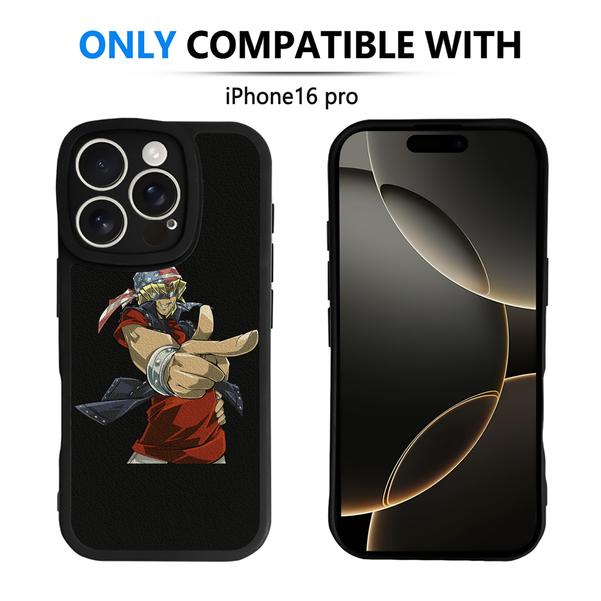 （画像用） 遊☆戯☆王 Yu-Gi-Oh! 【iPhone 16シリーズ対応】シリコンスマホケース（レザー調） 材質：シリコン